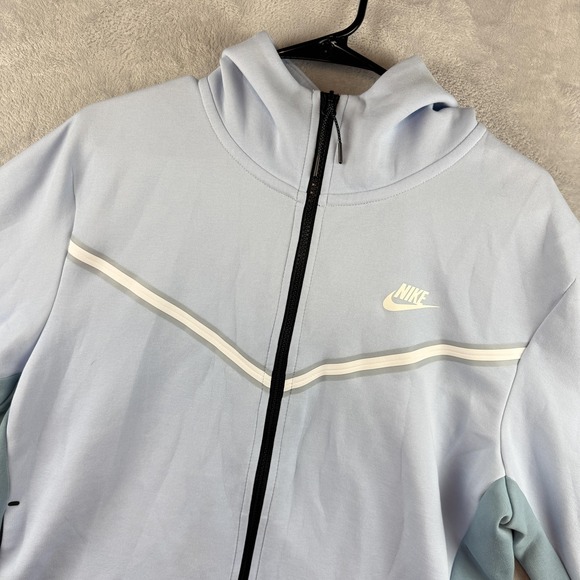 Nike Other - Nike Jacket Mens Large Blue Tech Fleece Full Zip Hoodie Athletic Sweatshirt